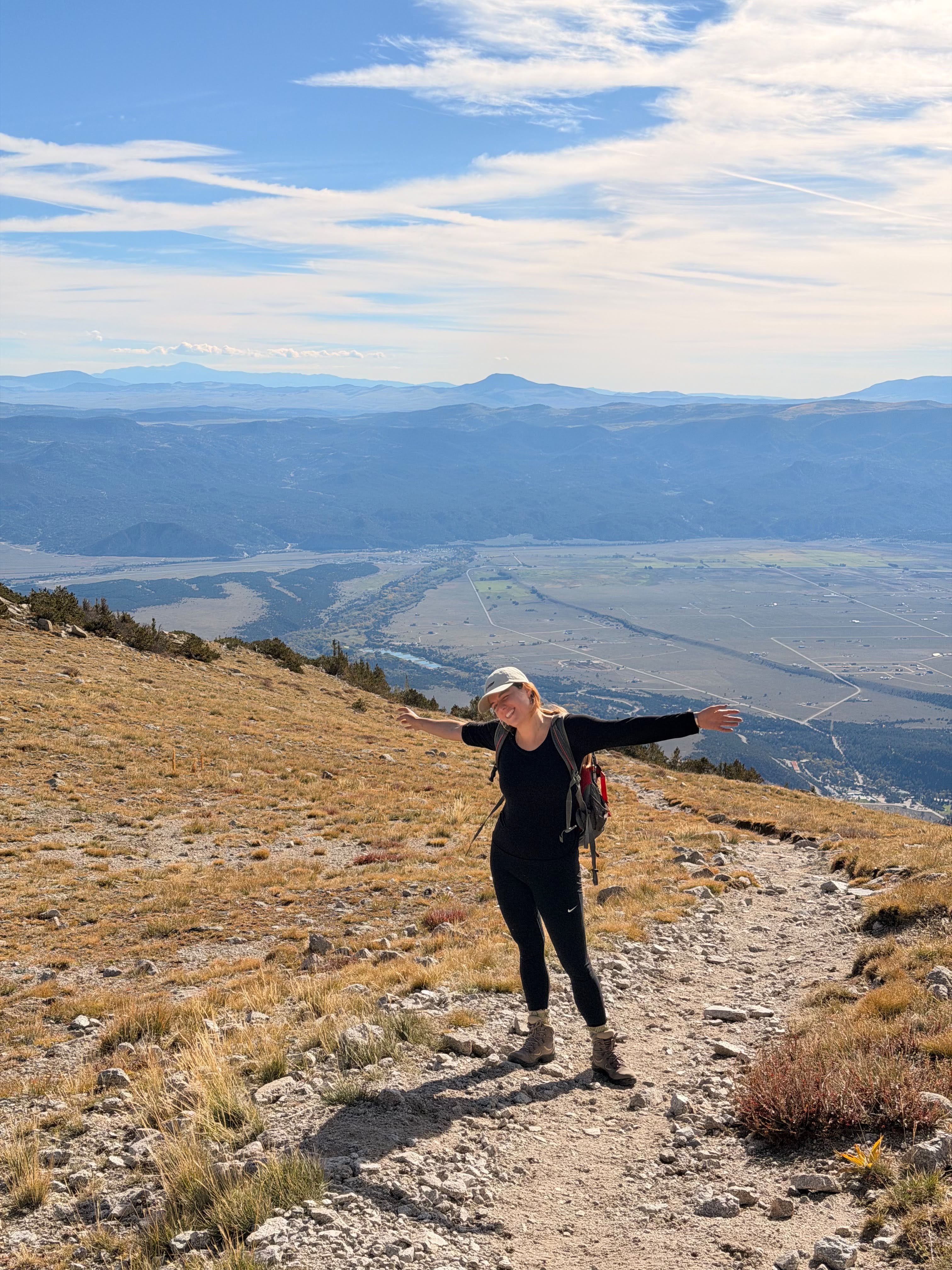 "What a nice chill hike" was not what she was thinking