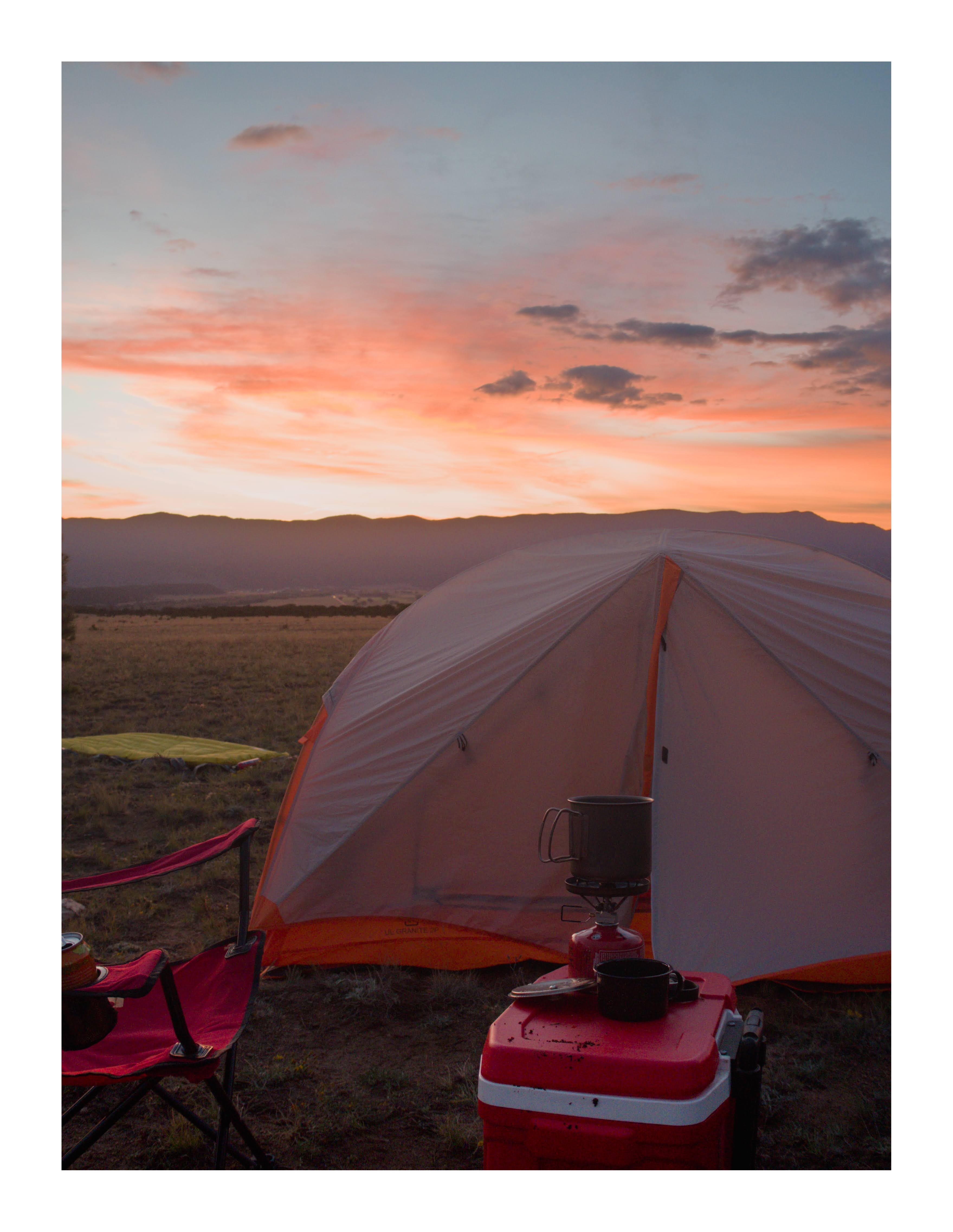 Sunrise at camp