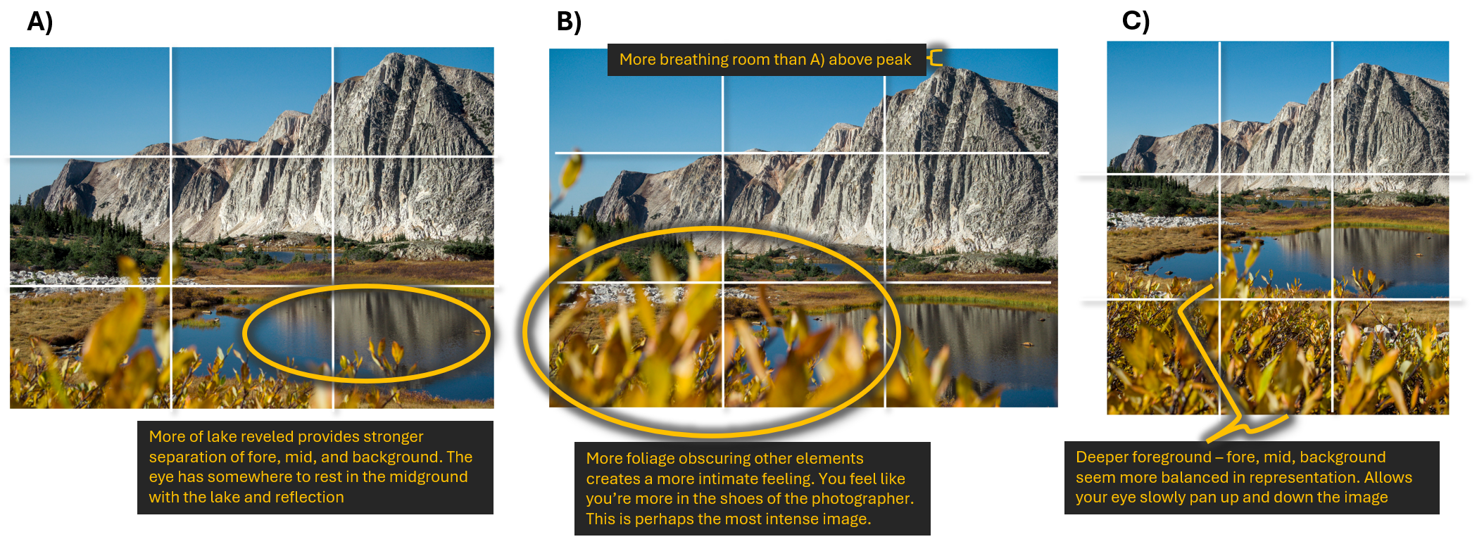 Breaking down framing, details, and mood